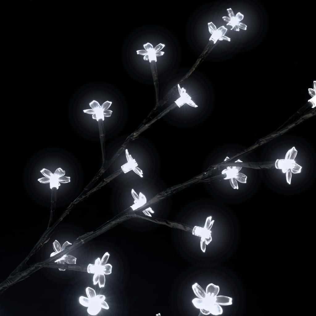 vidaXL Sapin de Noël 2000 LED blanc froid Cerisier en fleurs 500 cm