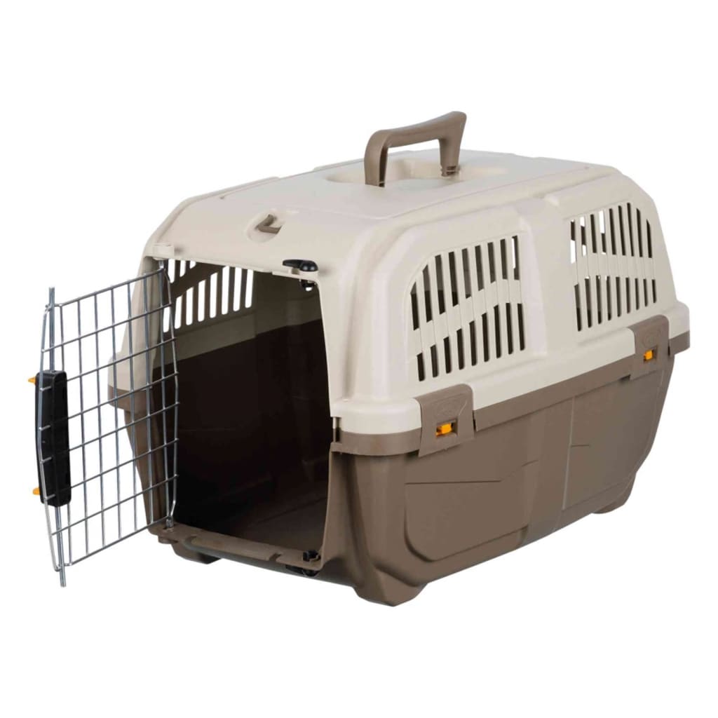 TRIXIE Boîte de transport pour animaux de compagnie Skudo XS Taupe