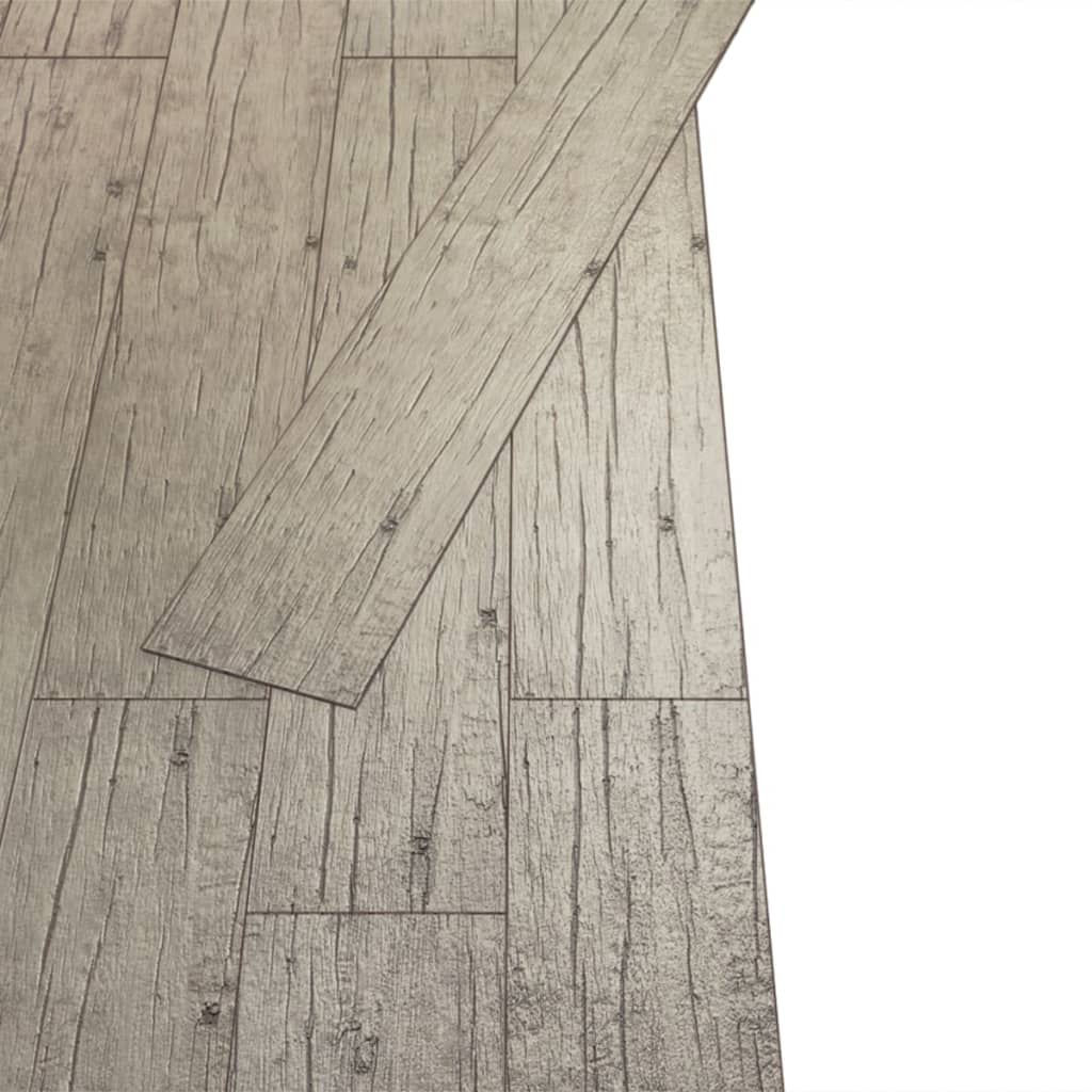 vidaXL Planche de plancher PVC autoadhésif 5,21 m² 2 mm Chêne délavé