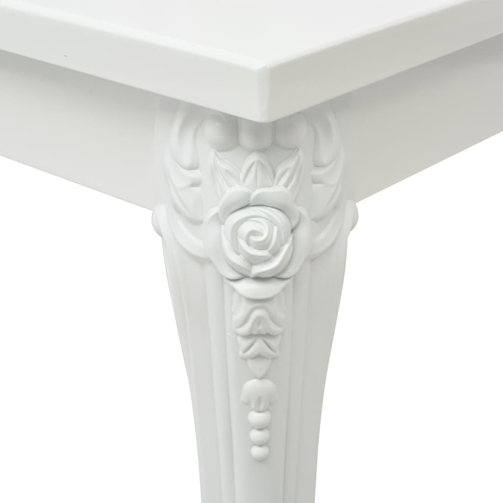 vidaXL Table basse 80 x 80 x 42 cm Laquée Blanc