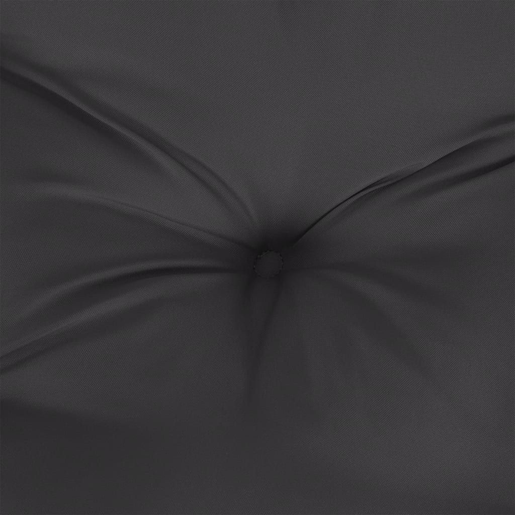 vidaXL Coussin de palette noir 50x50x12 cm tissu