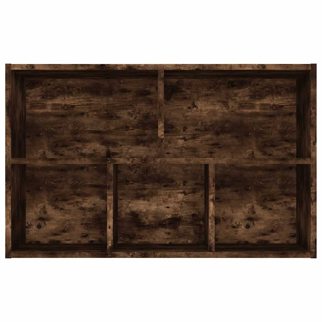 vidaXL Bibliothèque/Buffet chêne fumé 50x25x80 cm bois d'ingénierie