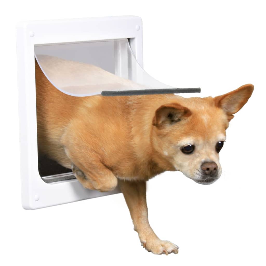 TRIXIE Chatière pour chiens à double sens Taille XS-S 25 x 29 cm Blanc
