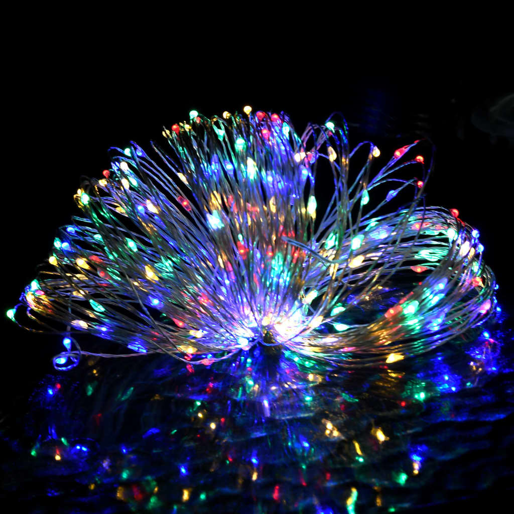 vidaXL Guirlande lumineuse micro LED 40m 400 LED coloré 8 fonctions