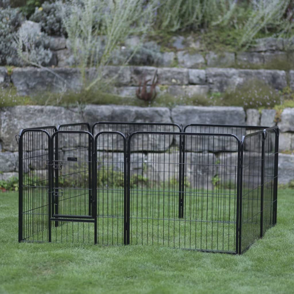 Kerbl Enclos d'extérieur avec porte pour animaux de compagnie Noir