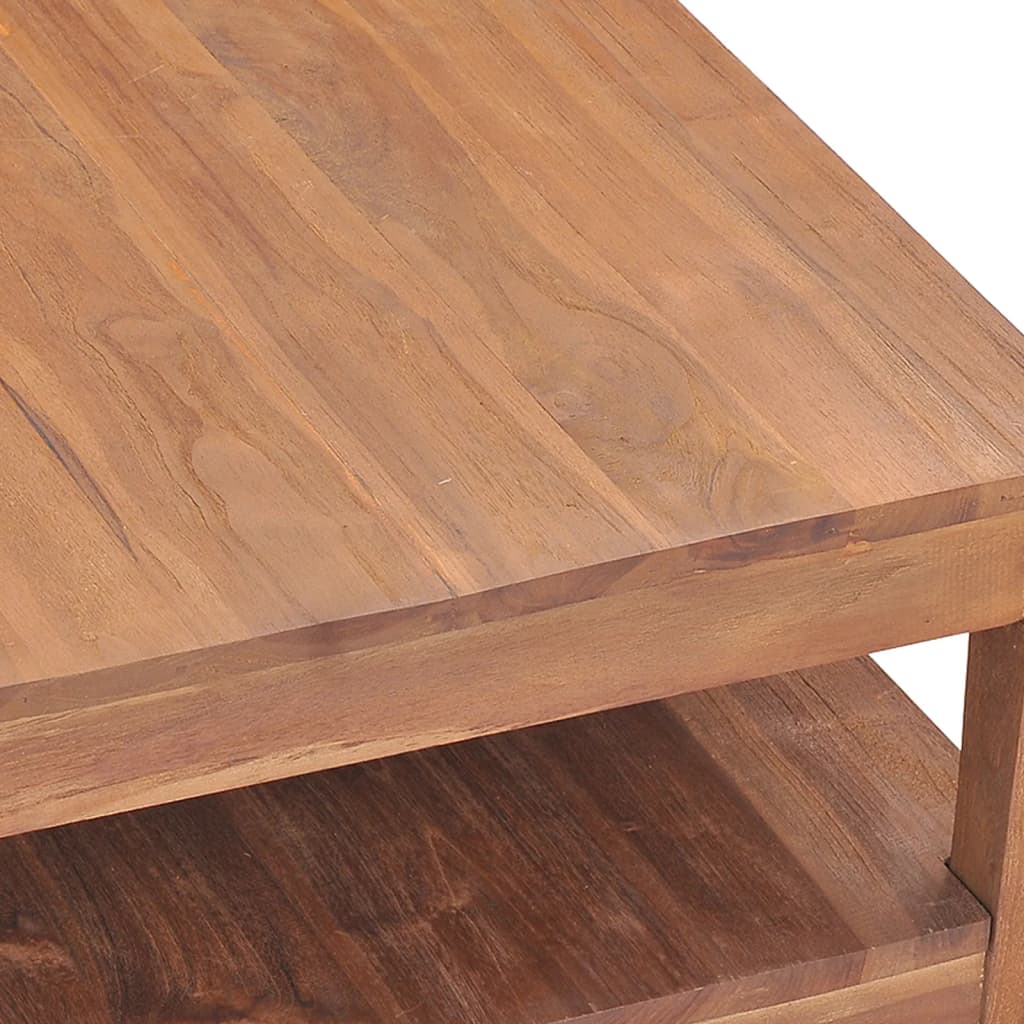 vidaXL Table basse 68x67x35 cm Bois de teck solide