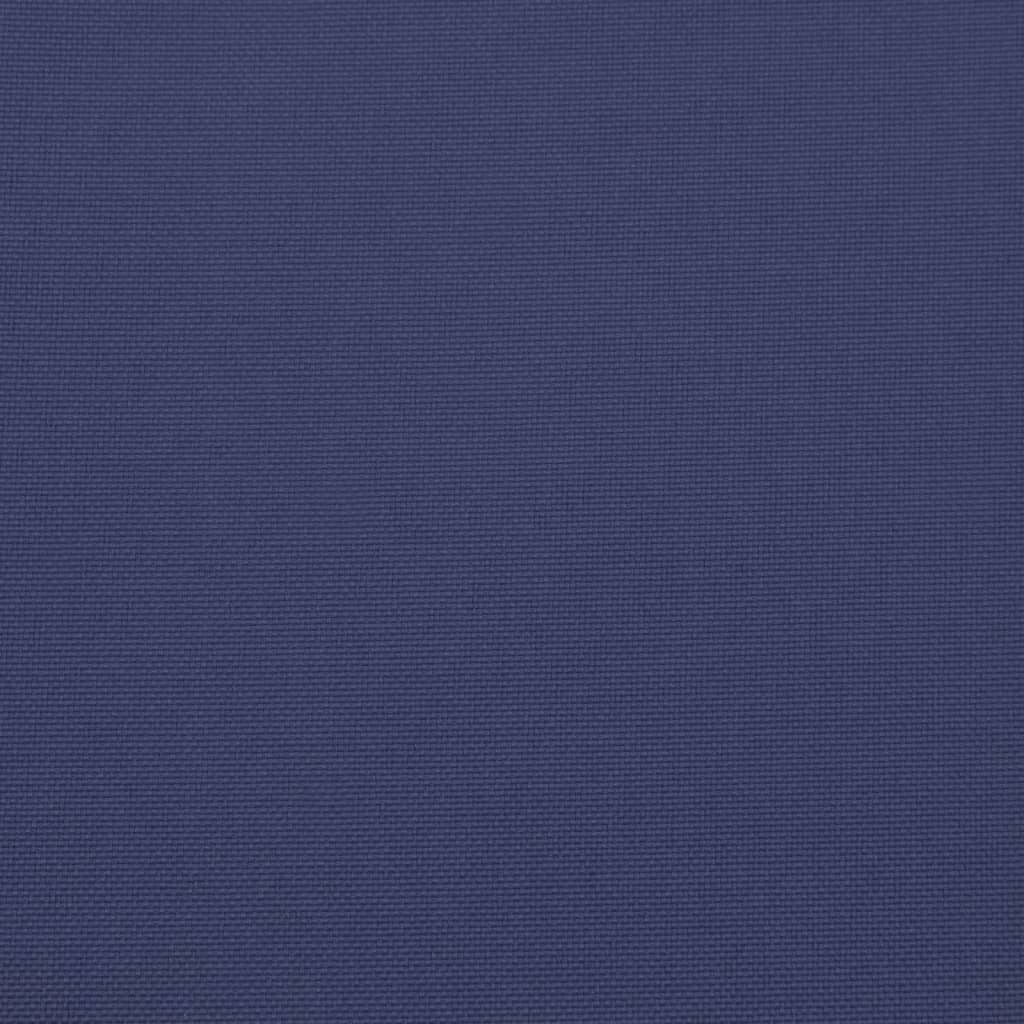 vidaXL Ensemble de coussins en palette bleu marine 60x40x12 cm tissu