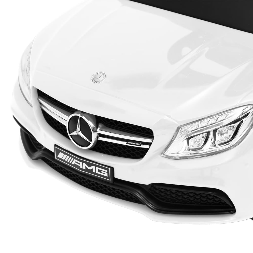 vidaXL Voiture à pousser Mercedes-Benz C63 Blanc