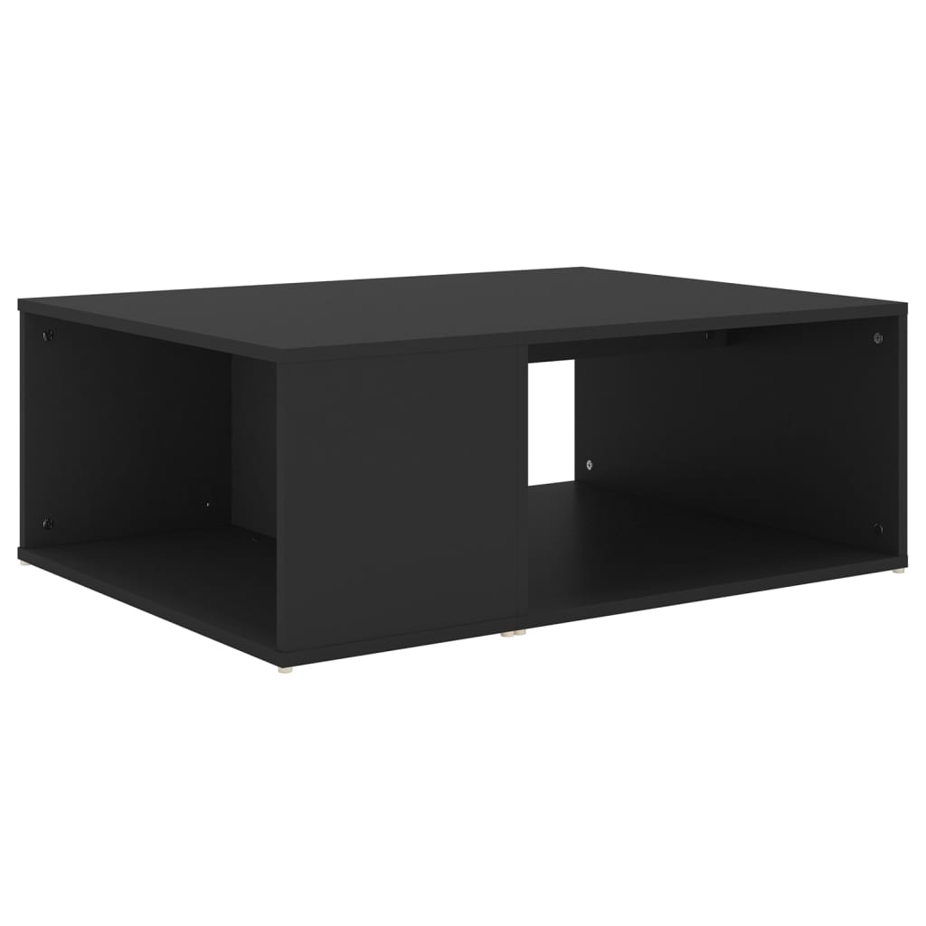vidaXL Table basse Noir 90x67x33 cm Aggloméré