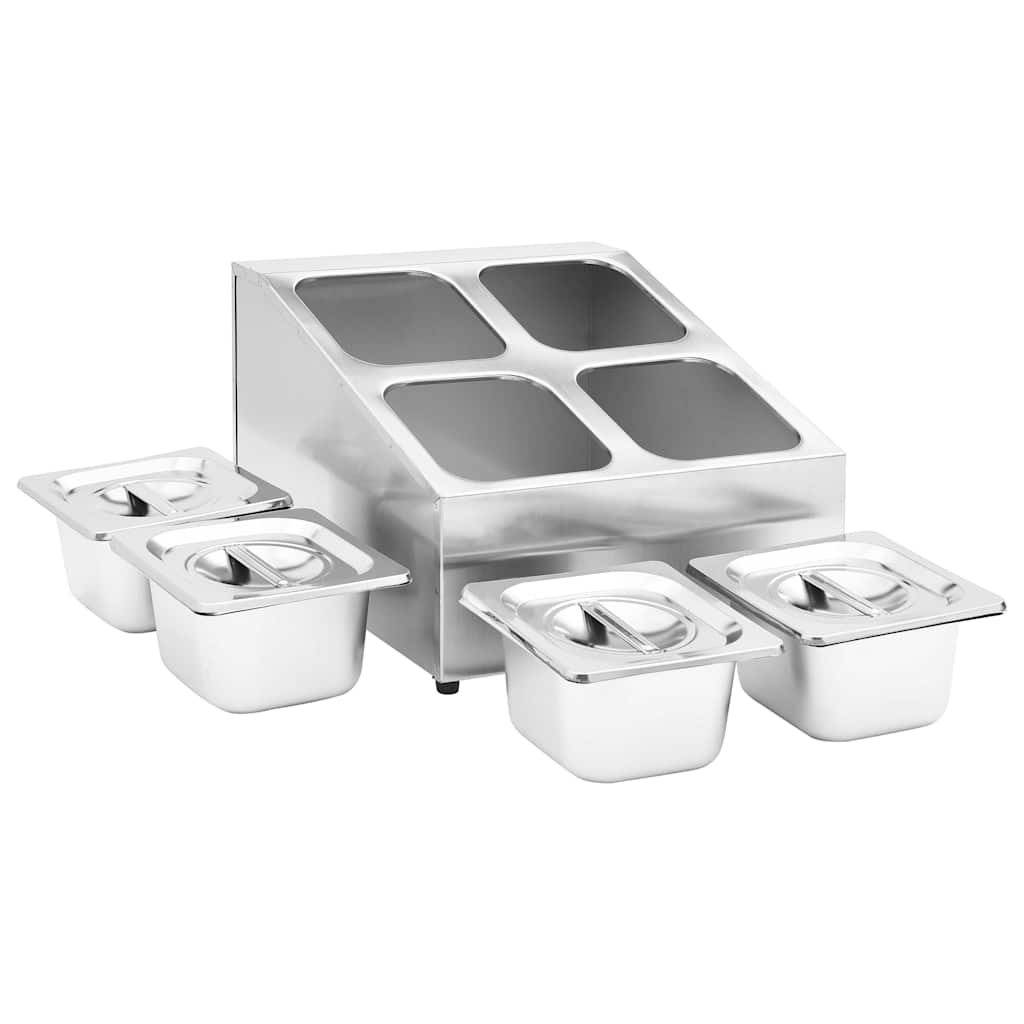 Récipient Gastronorme GN 1/1 En Acier Inoxydable - 28 Litres, Profondeur 200mm - Pour Restauration Et Collectivité