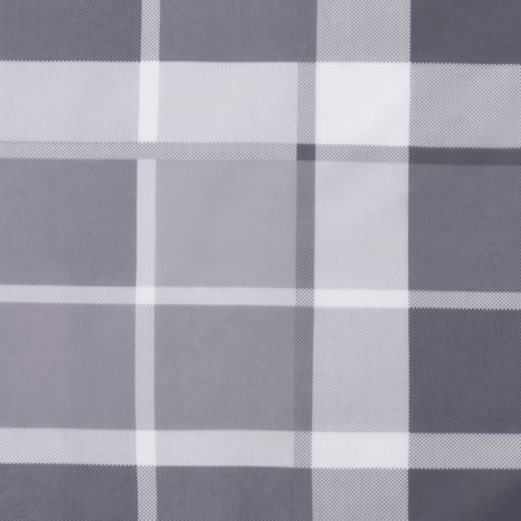 vidaXL Coussin de palette motif à carreaux gris 80x80x12 cm tissu