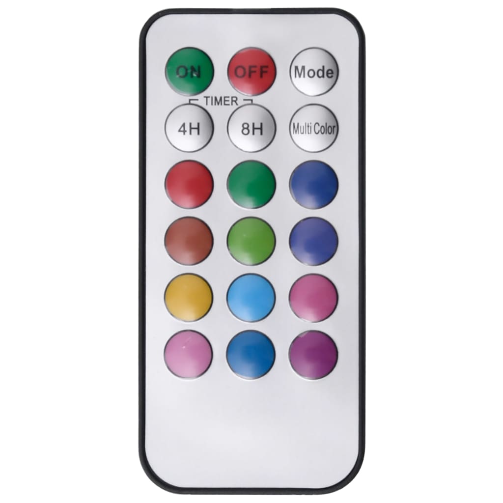 vidaXL Bougies électriques LED 5 pcs avec télécommande Colorées