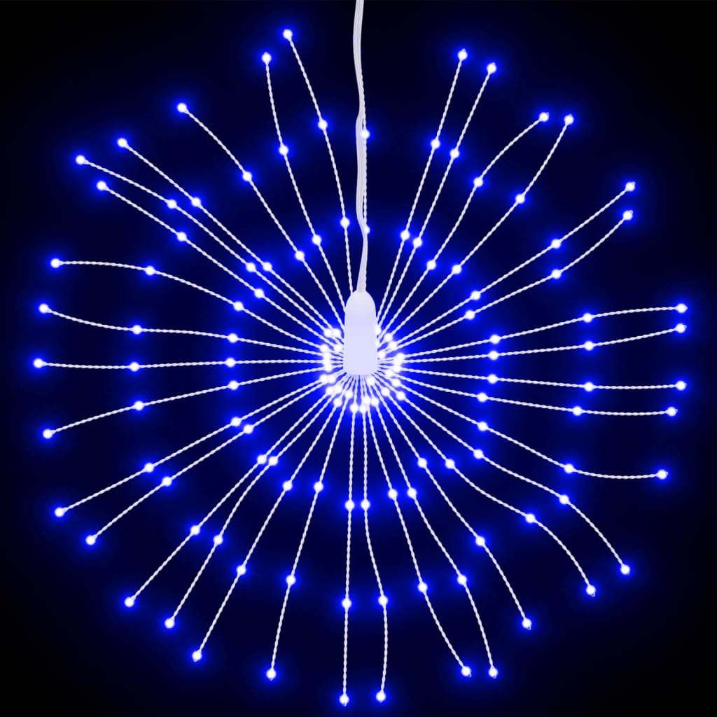 vidaXL Étoile rayonnante de Noël 140 LED bleu 17 cm