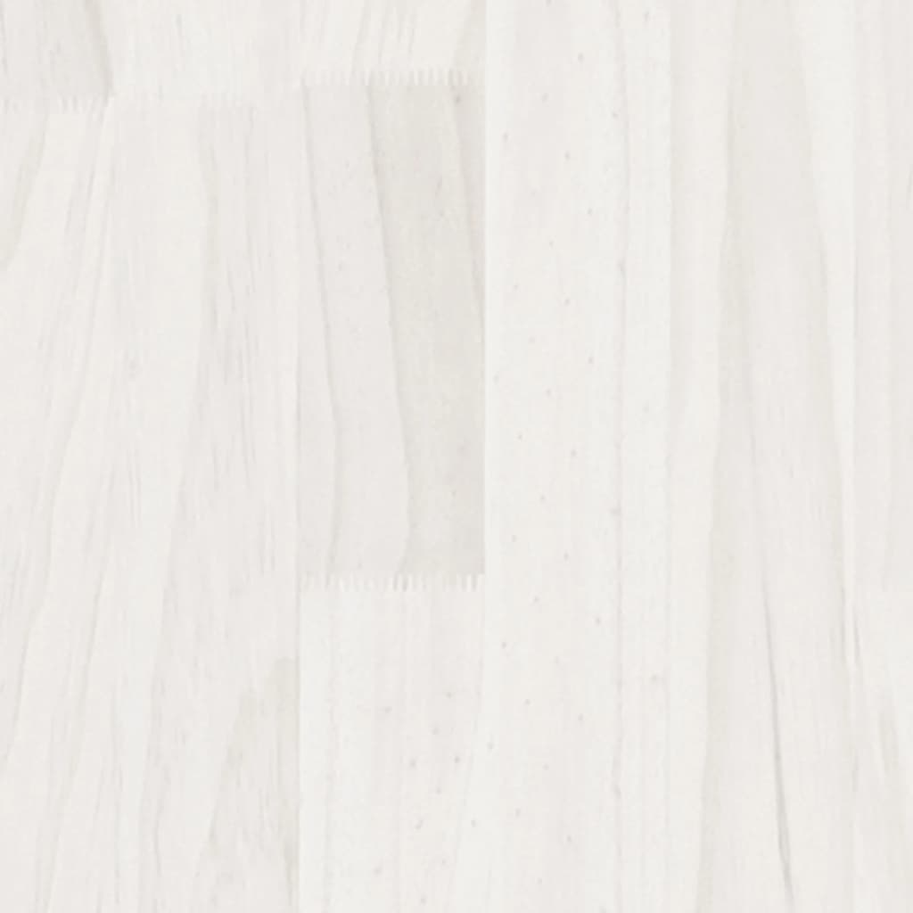 vidaXL Tables de chevet 2 pcs Blanc 40x31x40 cm Bois de pin massif