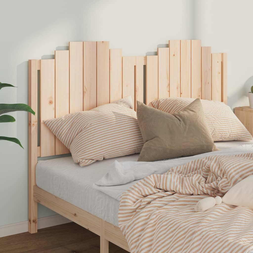 Tête De Lit Avec Rangement VidaXL - Bois De Pin Massif 90 Cm - 3 Compartiments + 2 Tiroirs - Sur Pieds