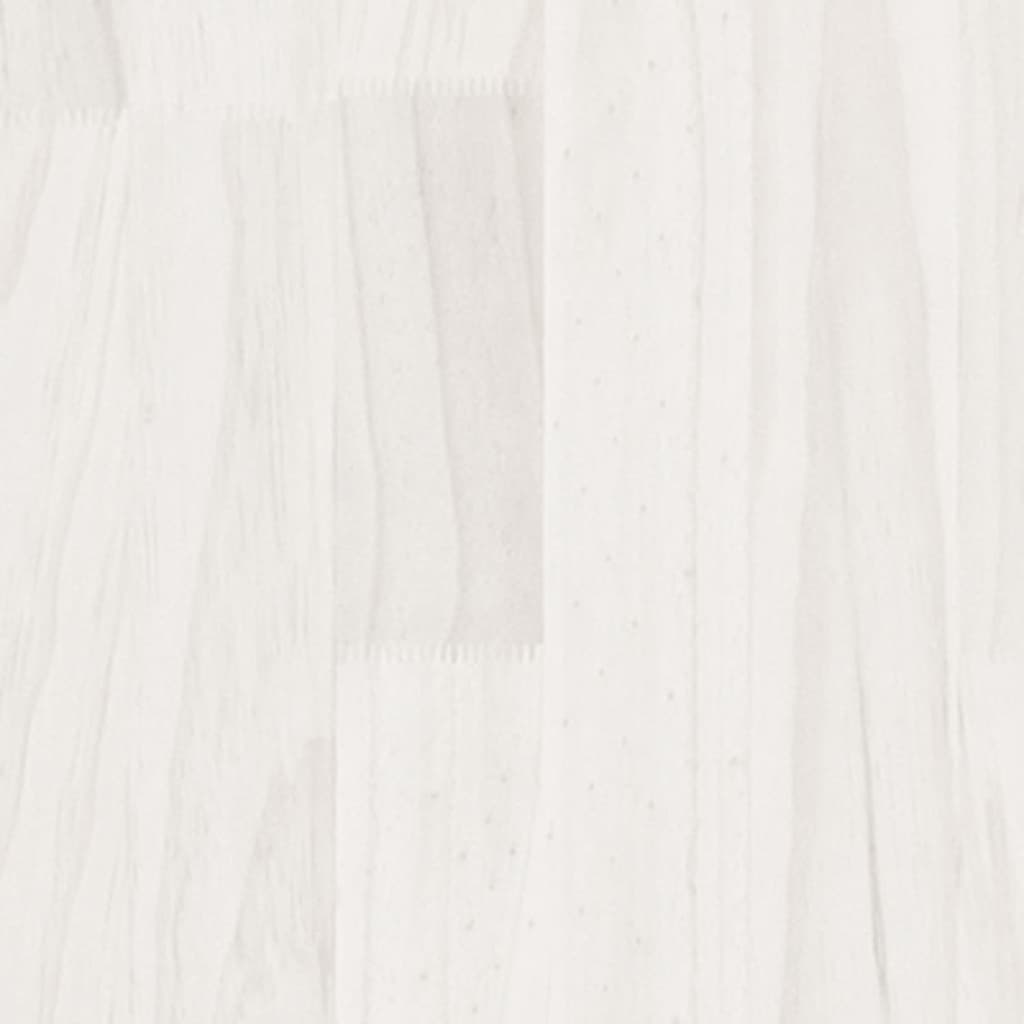 vidaXL Jardinière d'extérieur blanc 70x70x70 cm bois de pin massif