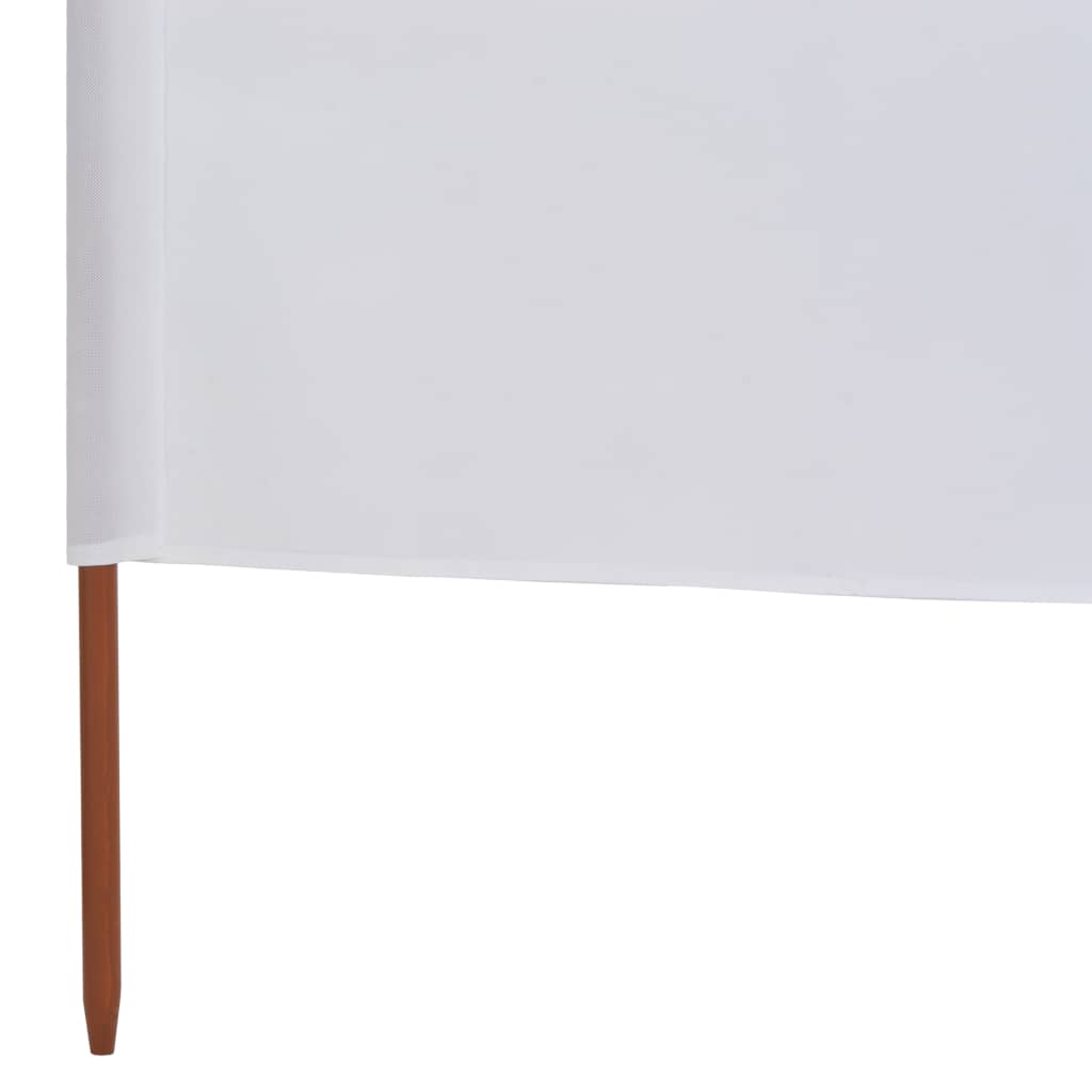 vidaXL Paravent 5 panneaux Tissu 600 x 120 cm Blanc sable