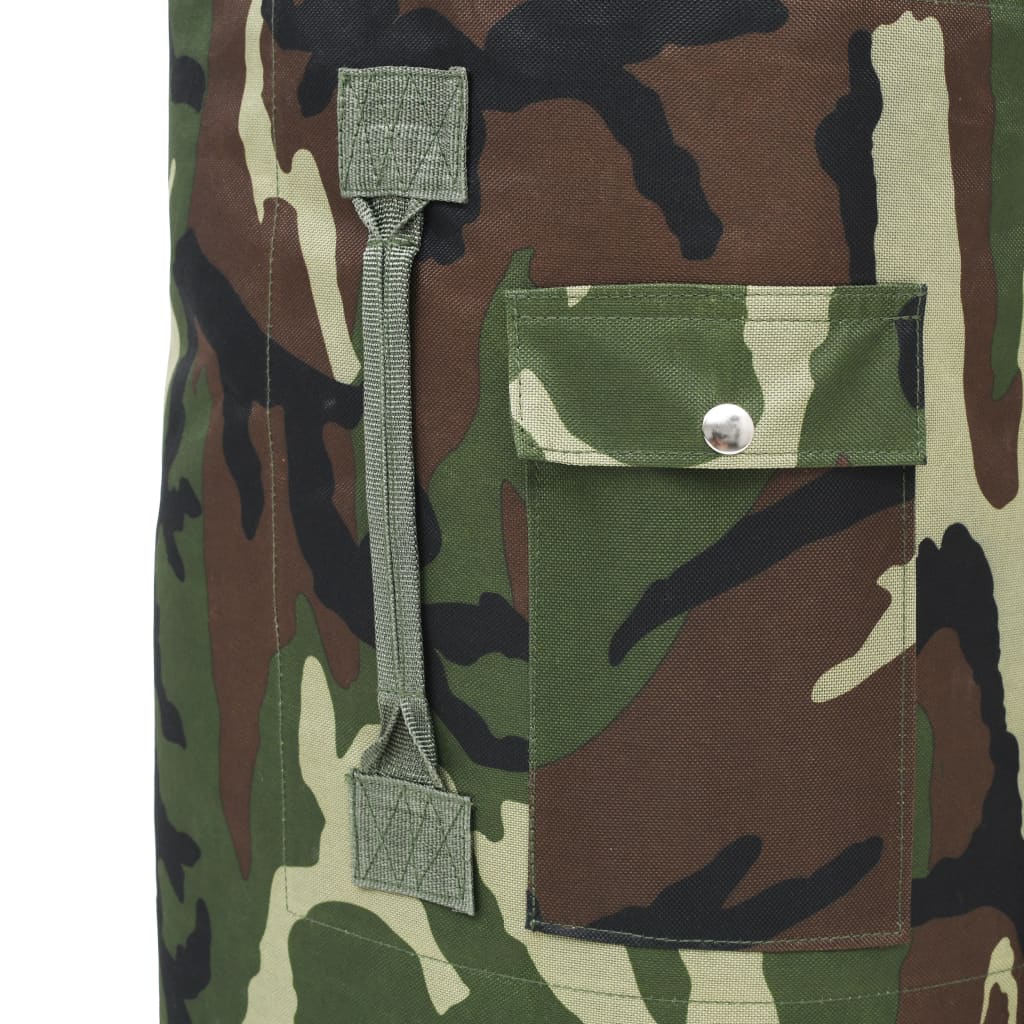 vidaXL Sac de sport en style militaire 85 L Camouflage