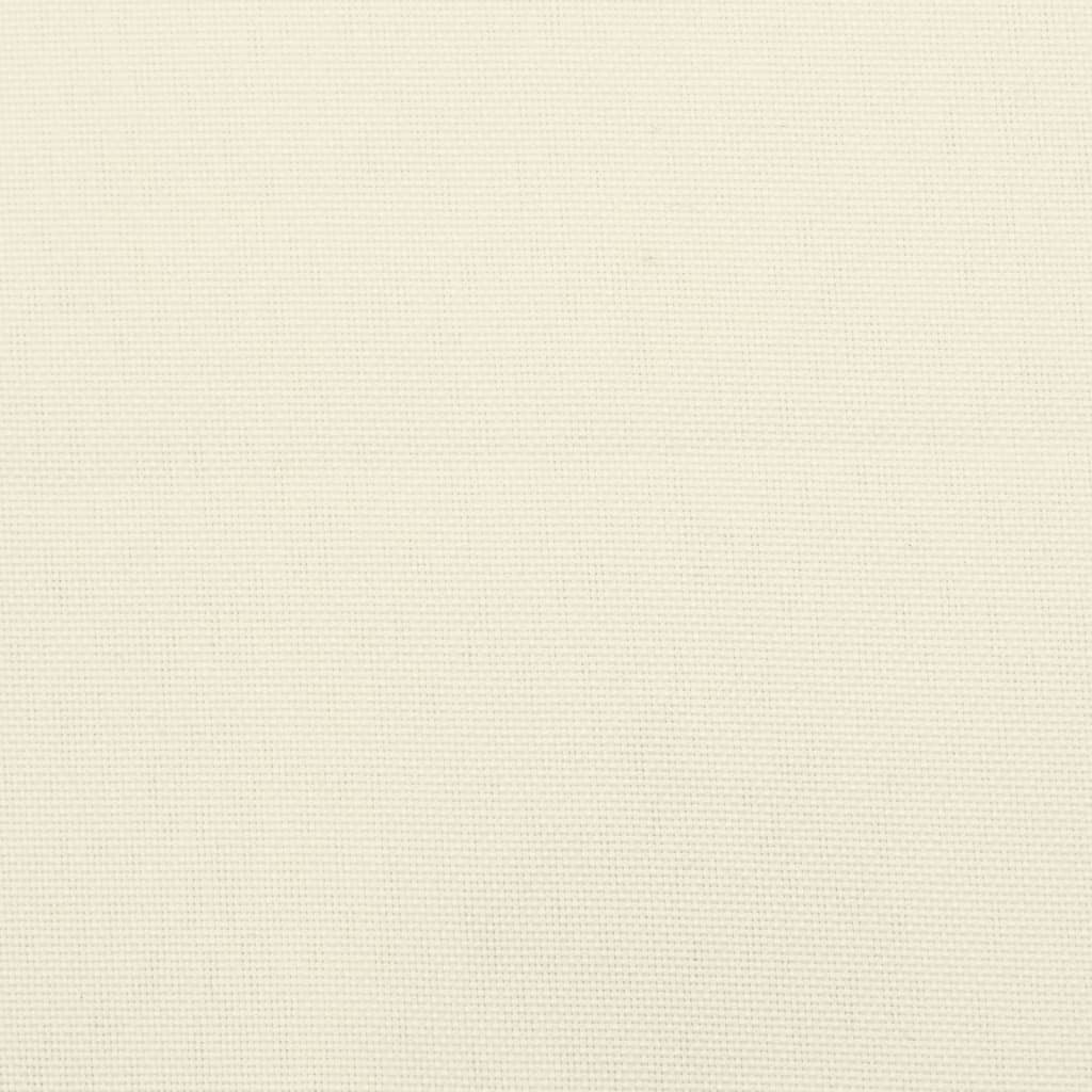vidaXL Coussin de palette crème 60x61,5x10 cm tissu