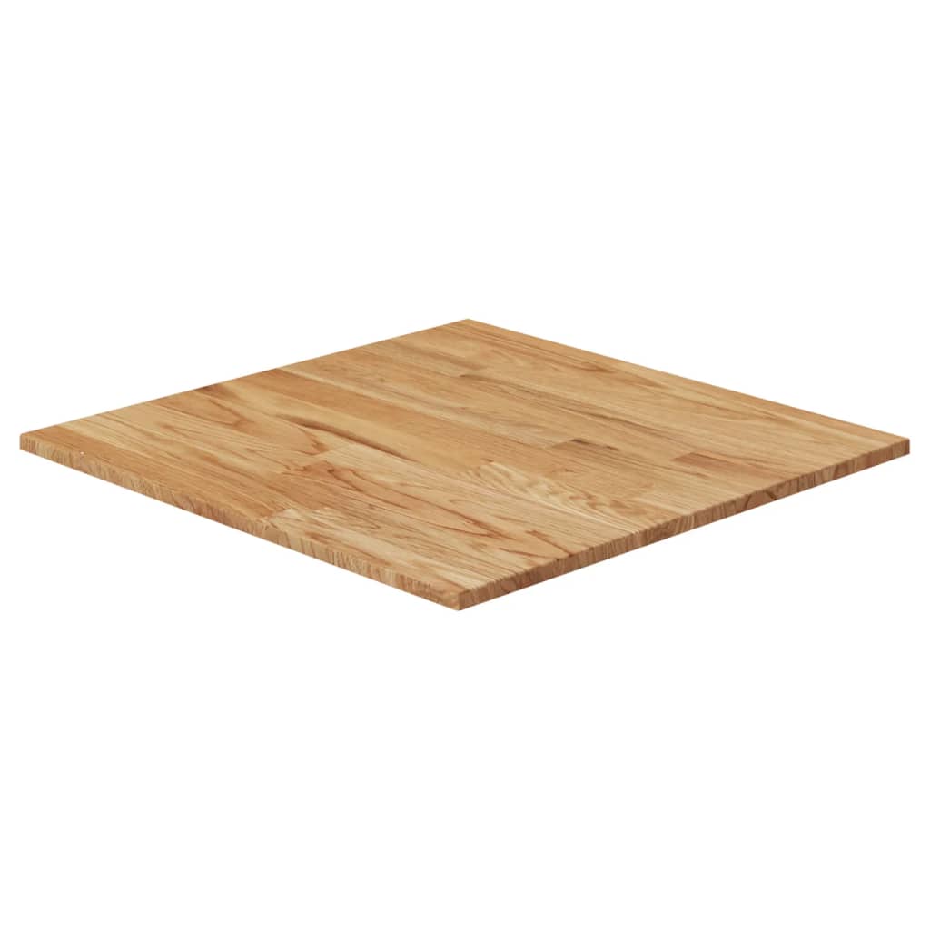 vidaXL Dessus de table carré Marron clair70x70x1,5cm Bois chêne traité