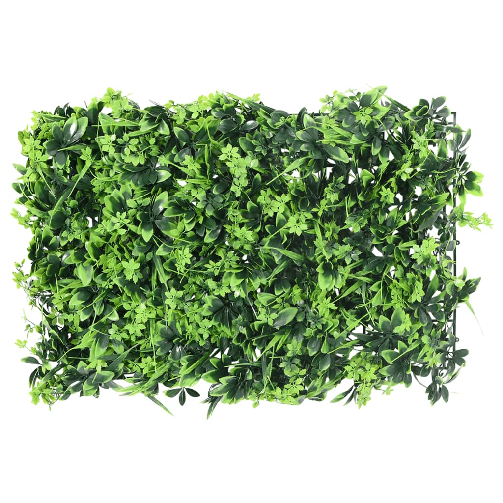  vidaXL Clôture à feuilles artificielles 6 pcs vert 40x60 cm