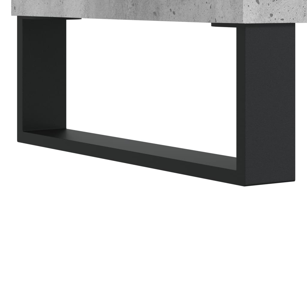 vidaXL Tables de chevet 2 pcs gris béton 40x35x50 cm bois d’ingénierie