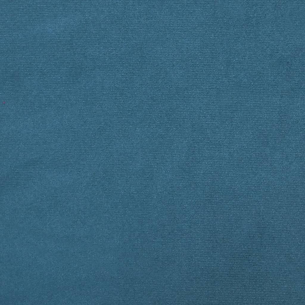 vidaXL Fauteuil Bleu 63x76x80 cm Velours