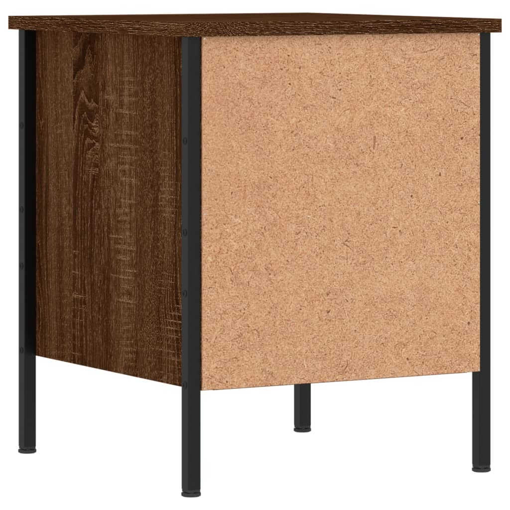 vidaXL Table de chevet chêne marron 40x42x50 cm bois d'ingénierie