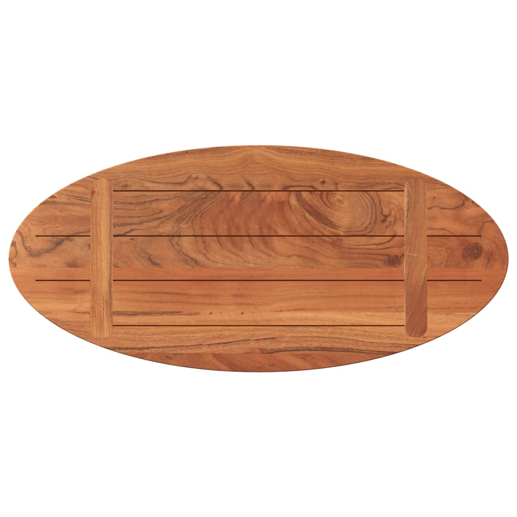 vidaXL Dessus de table 80x40x2,5 cm ovale bois massif d'acacia