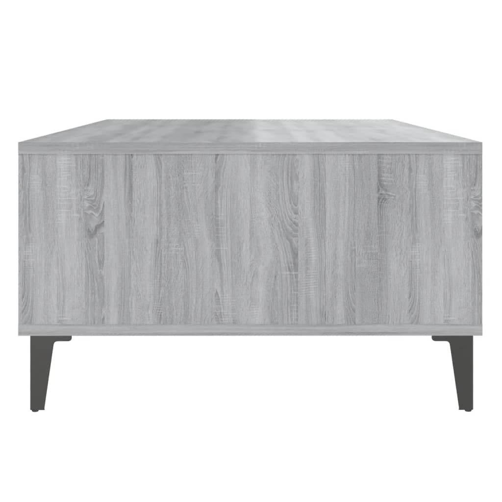 vidaXL Table basse Sonoma gris 103,5x60x35 cm Aggloméré