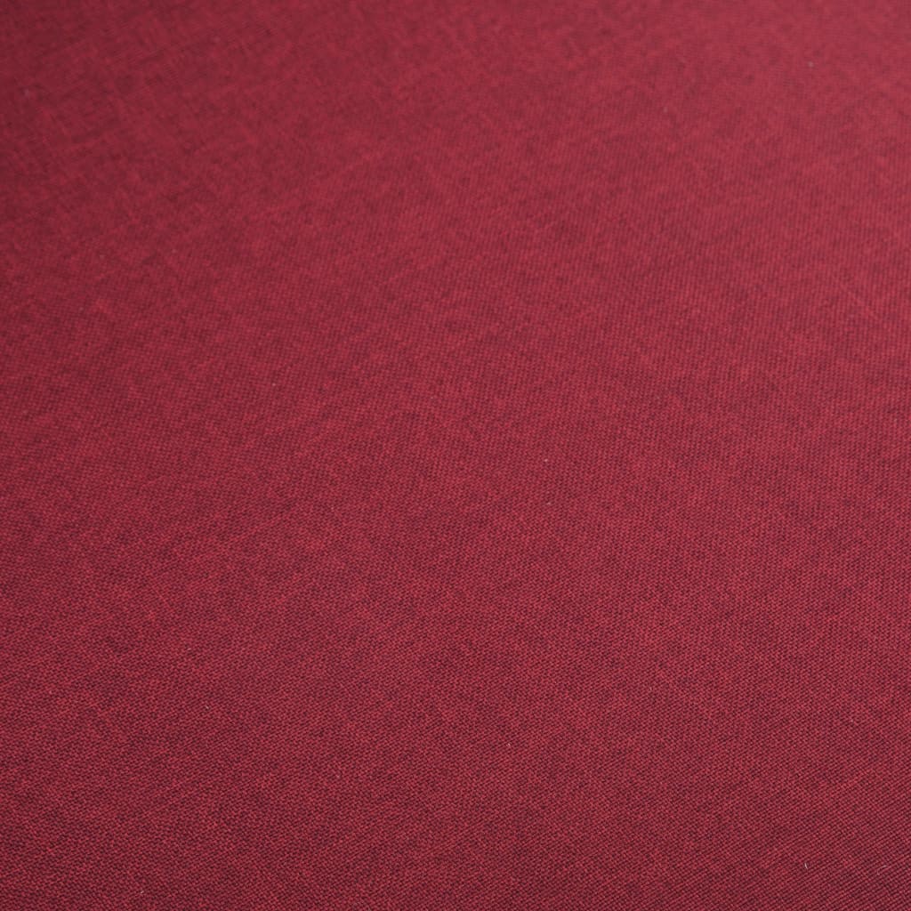 vidaXL 6 pcs Chaises de salle à manger Rouge Tissu et chêne massif
