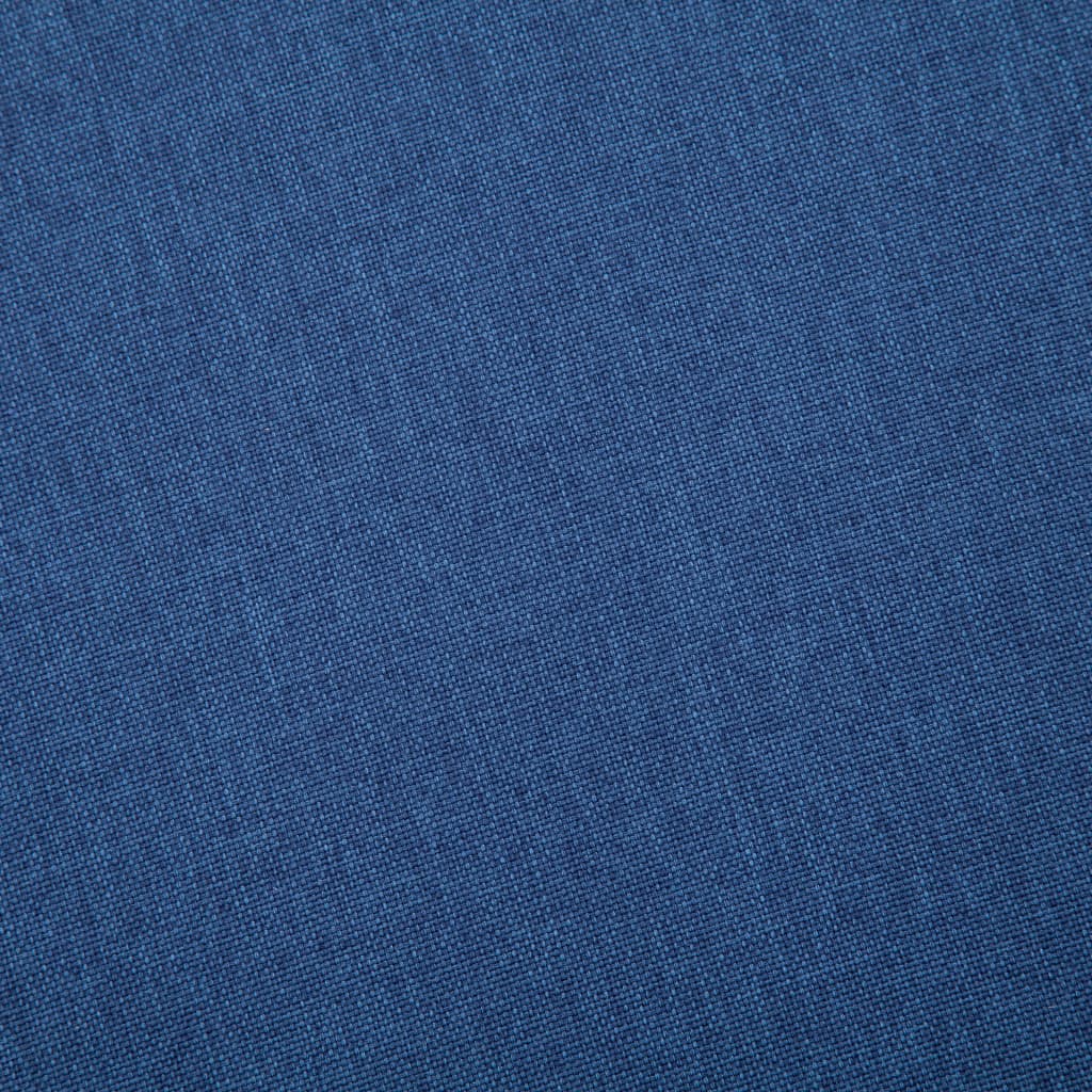 vidaXL Canapé à 3 places Tissu Bleu