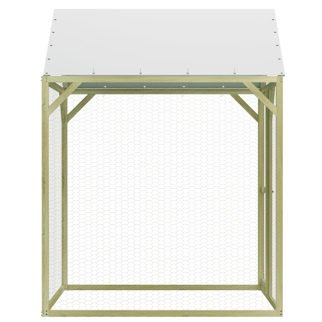 vidaXL Poulailler 1,5x1,5x2 m Pinède imprégnée