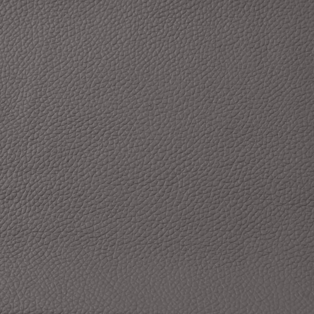vidaXL Fauteuil inclinable gris cuir véritable