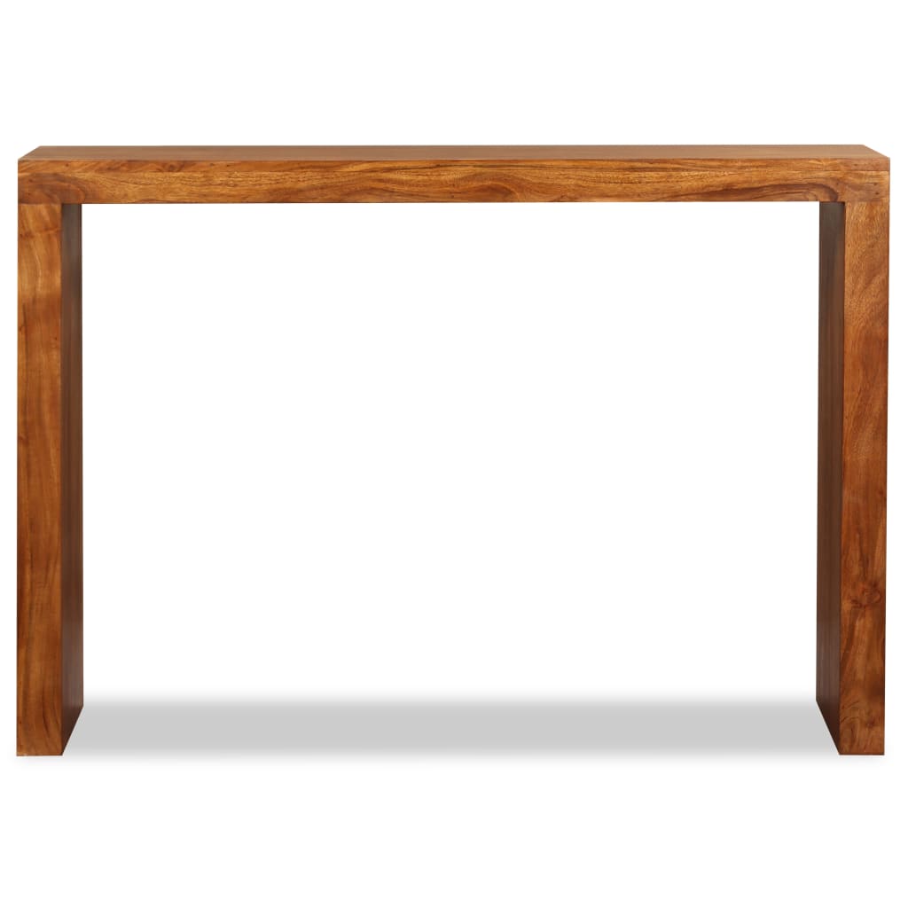 vidaXL Table console Bois massif avec finition miel 110x40x76 cm