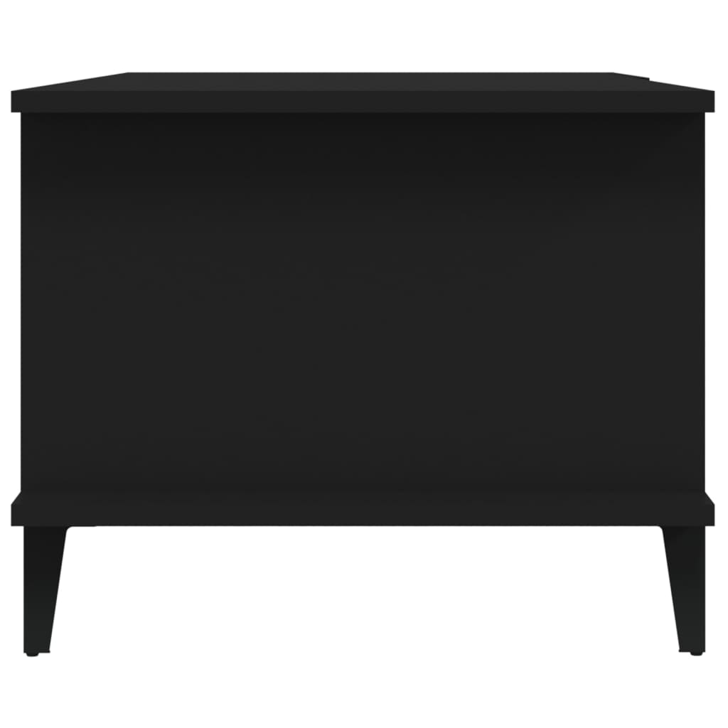 vidaXL Table basse Noir 90x50x40 cm Bois d'ingénierie