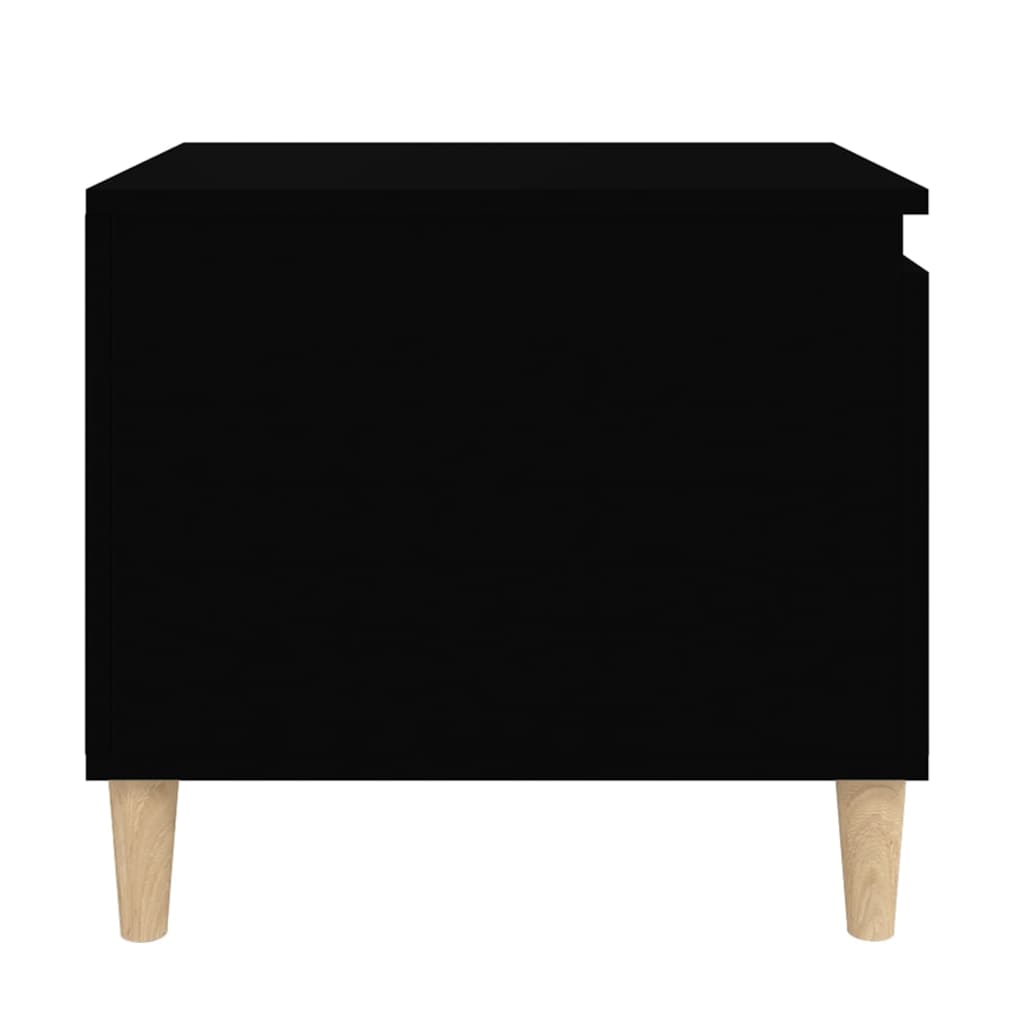 vidaXL Table basse Noir 100x50x45 cm Bois d'ingénierie