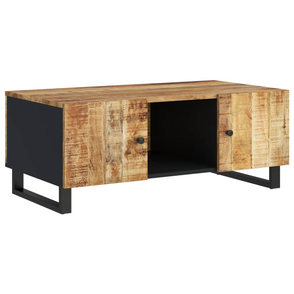 Table Basse En Bois De Manguier Brut - 90x55x39 Cm - VidaXL - Neuf