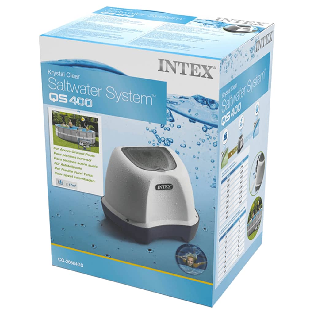 Intex Système d'eau salée Krystal Clear 12 V