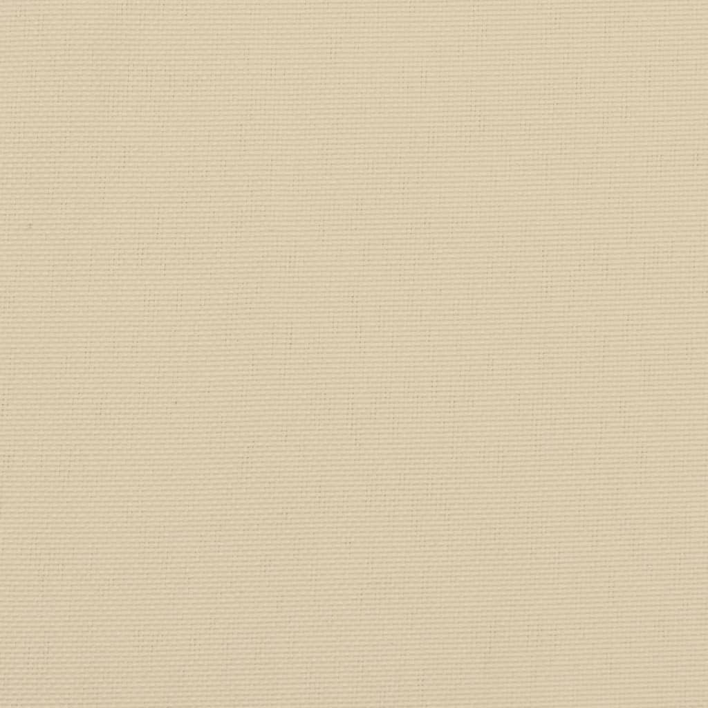 vidaXL Coussin de palette beige 50x40x12 cm tissu