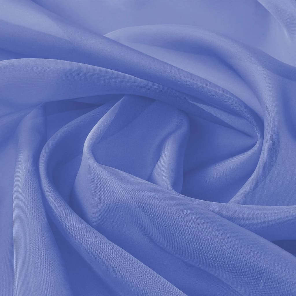 vidaXL Tissu de rideau 1,45 x 20 m Bleu royal