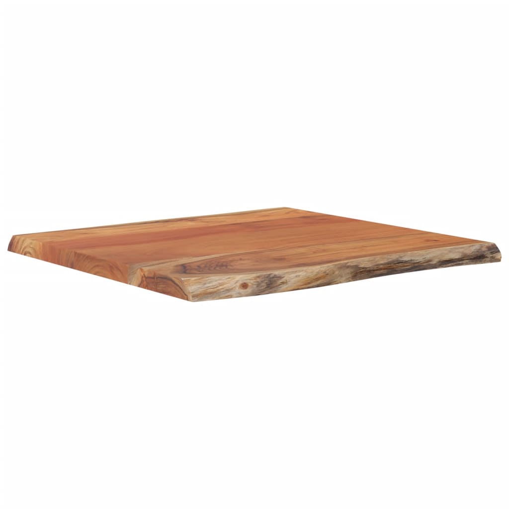 vidaXL Table d'appoint 40x40x2,5cm bois massif acacia bordure assortie