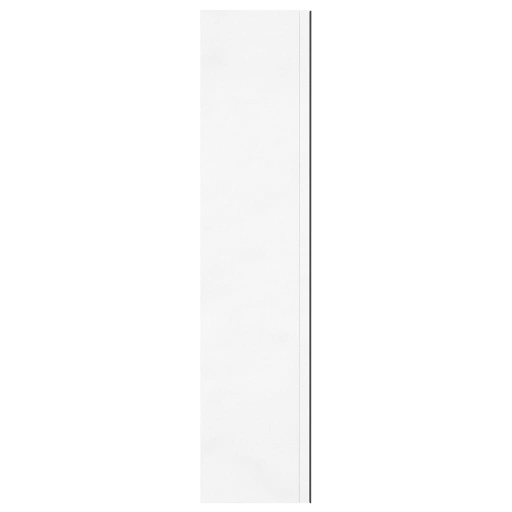 vidaXL Armoire à miroir de salle de bain 60x15x75cm MDF Blanc brillant