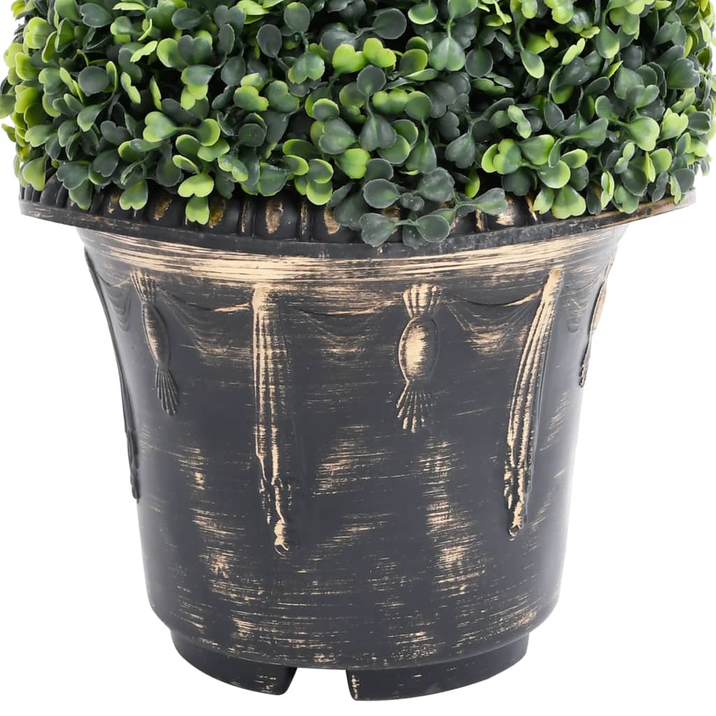 vidaXL Plante de buis artificiel en spirale avec pot Vert 100 cm