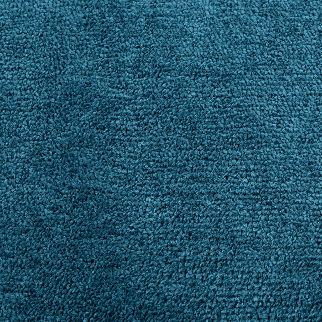 vidaXL Tapis OVIEDO à poils courts turquoise 240x240 cm