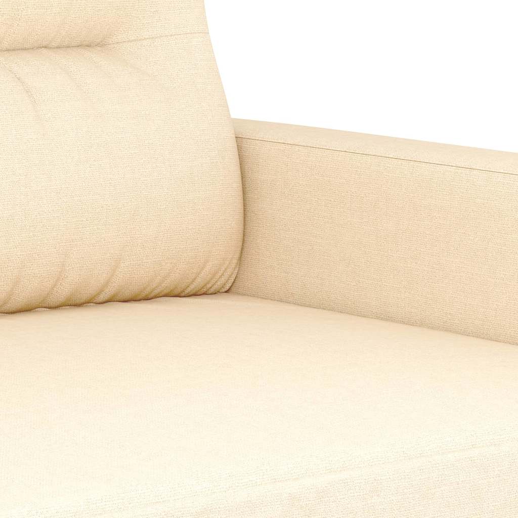 Canapé D’angle 3 Places VidaXL – Tissu Lin Beige, 160 Cm De Large, Structure Bois Hêtre, Coussins Amovibles