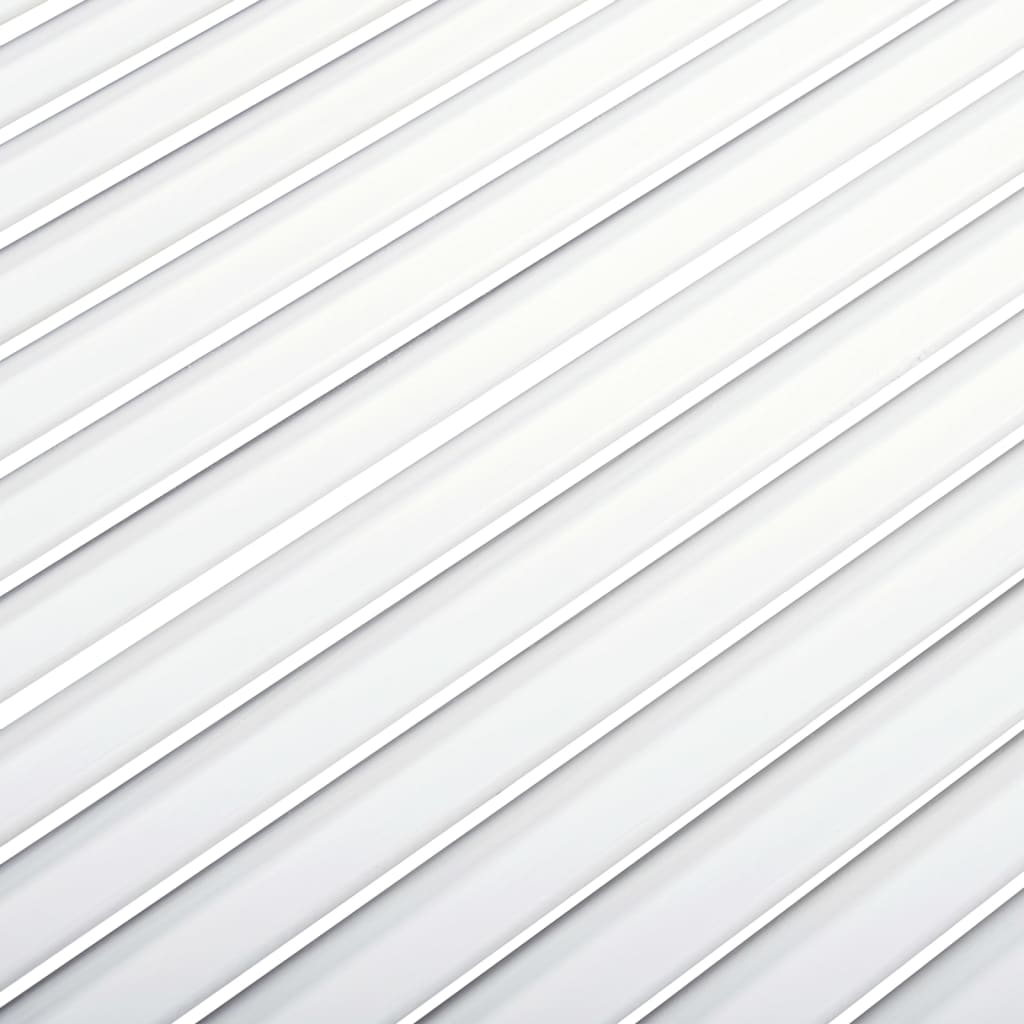 vidaXL Porte d'armoire à persiennes blanc 99,3x39,4 cm pin massif
