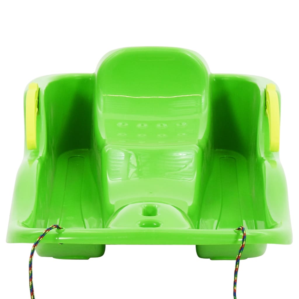 vidaXL Traîneau avec freins Vert 87x40x18 cm Polypropylène
