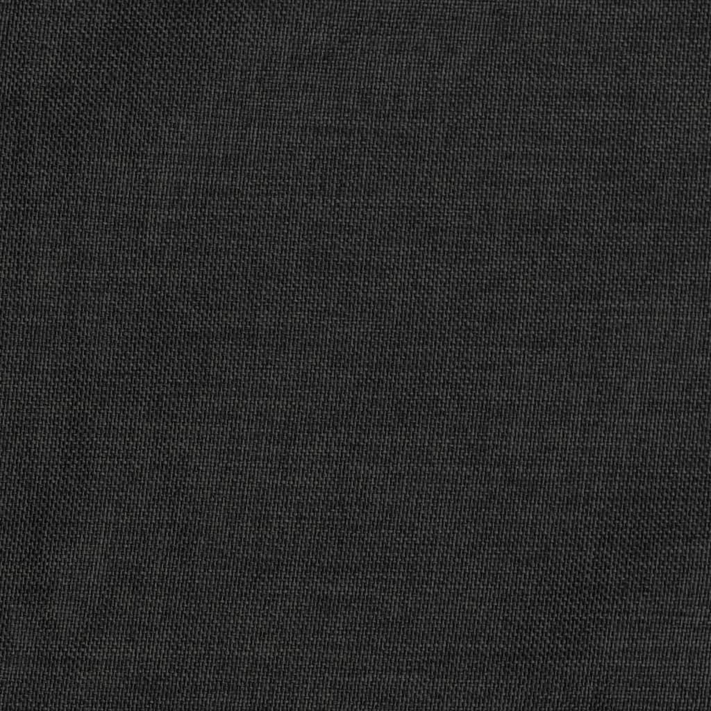 vidaXL Rideau occultant d'aspect de lin crochets Anthracite 290x245 cm
