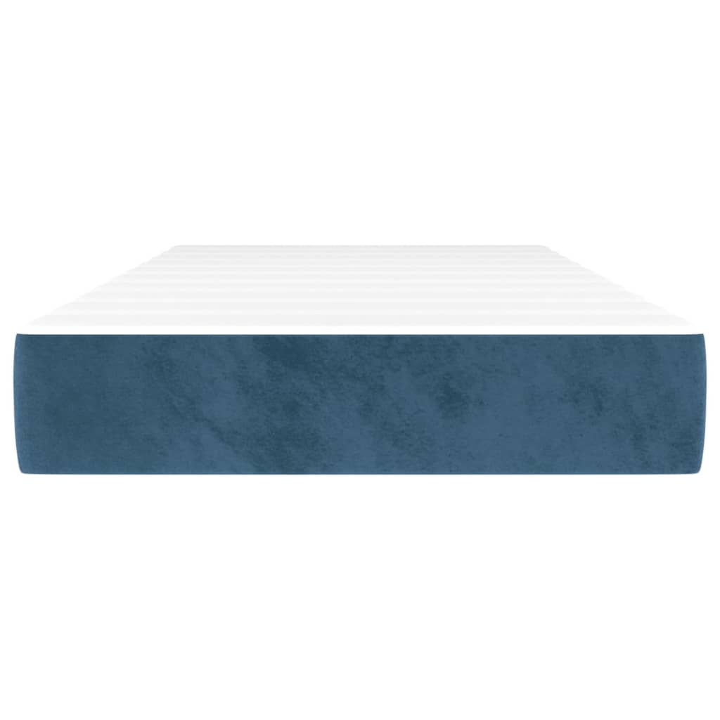 vidaXL Matelas de lit à ressorts ensachés Bleu foncé 80x200x20 cm